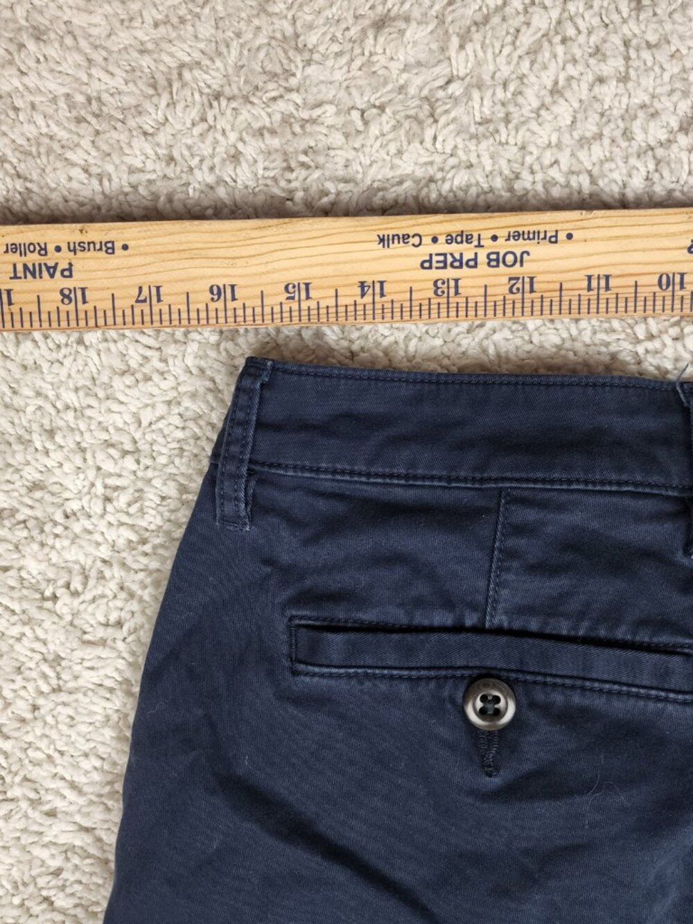 Flint And Tinder Shorts Mens 32 Blue Chino Stretch Canvas 4 Inseam Casual Summer - Picture 5 of 6